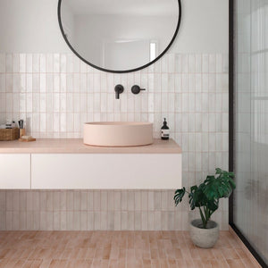 DSS Tile Coco White Gloss Subway Tile 50X150mm Made in Spain