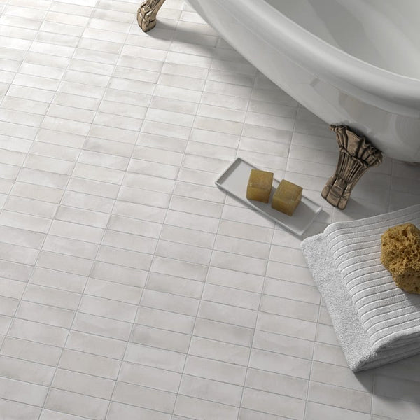 DSS Tile Coco White Matt Subway Tile 50X150mm Made in Spain