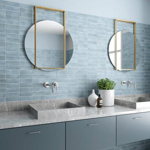 DSS Tile Coco Blue Grass Matt Subway Tile 50X150mm Made in Spain