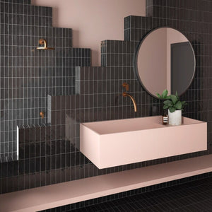 DSS Tile Coco Black Hat Gloss Subway Tile 50X150mm Made in Spain