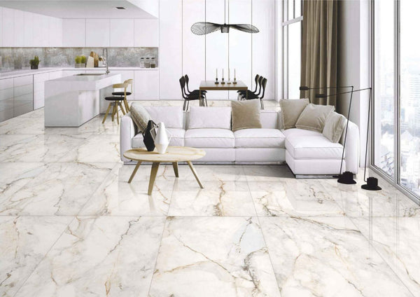 DSS Tile Luna Gold Polished Tile 600x600mm