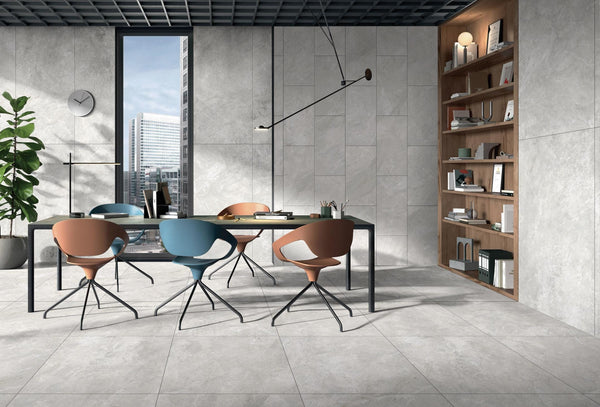 DSS Tile Alba Grey Satin Tile 600x600mm