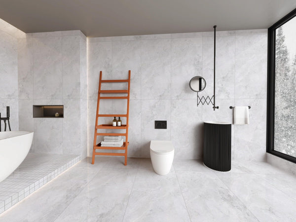 DSS Tile Arctic Tundra White Matt Tile 600x1200mm