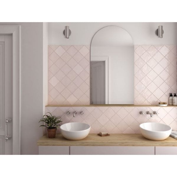 DSS Tile La Riviera Rose Gloss Subway Tile 65X200mm