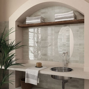 DSS Tile La Riviera Vert Gloss Subway Tile 65X200mm
