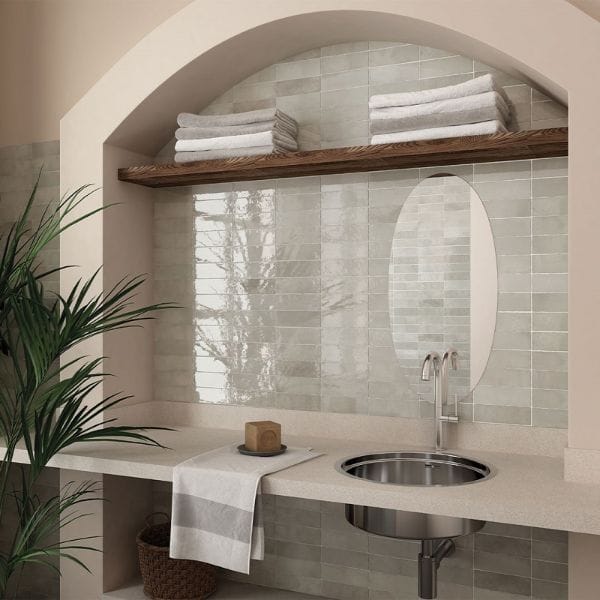 DSS Tile La Riviera Vert Gloss Subway Tile 65X200mm