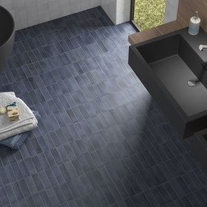 DSS Tile Coco Blue Night Matt Subway Tile 50X150mm Made in Spain