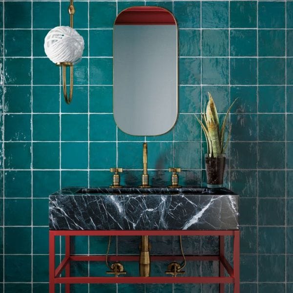 DSS Tile La Riviera Quetzal Gloss Subway Tile 65X200mm