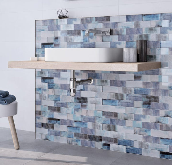 ET Tile Sublime Blue Mosaic Tile 298x298mm