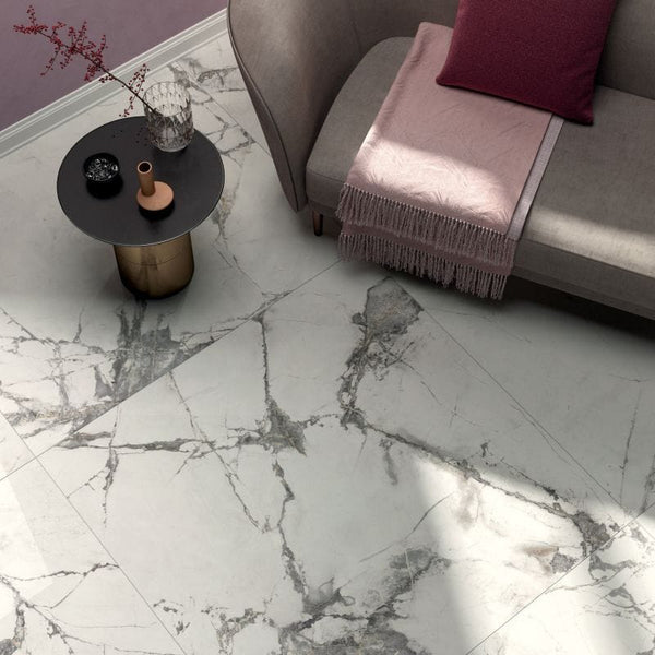 ET Tile Sensi Up Invisible Pearl Lux Marble Look Tile 600x1200mm