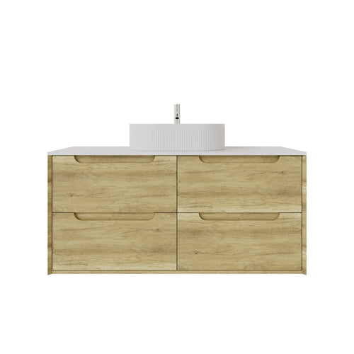 KDK Vanity Brooklyn Ashwood Wall Hung Vanity Cabinet 1200mm - Single Bowl
