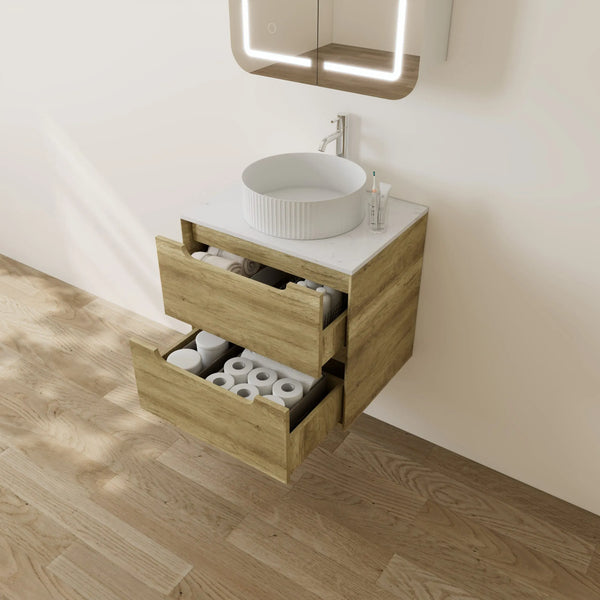 KDK Vanity Brooklyn Ashwood Wall Hung Vanity Cabinet 600mm