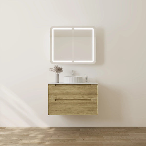 KDK Vanity Brooklyn Ashwood Wall Hung Vanity Cabinet 900mm