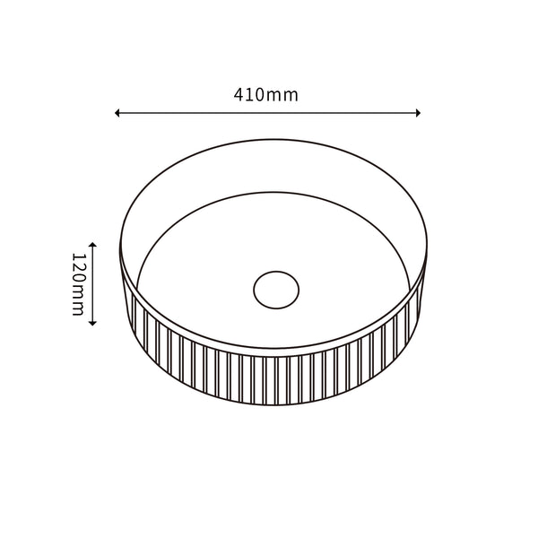 KDK Basins CA410R-GW Above Counter Basin 410*410*120mm Gloss White