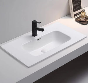 KDK Basins Olivia Matte White Ceramic Top  610*465*170mm