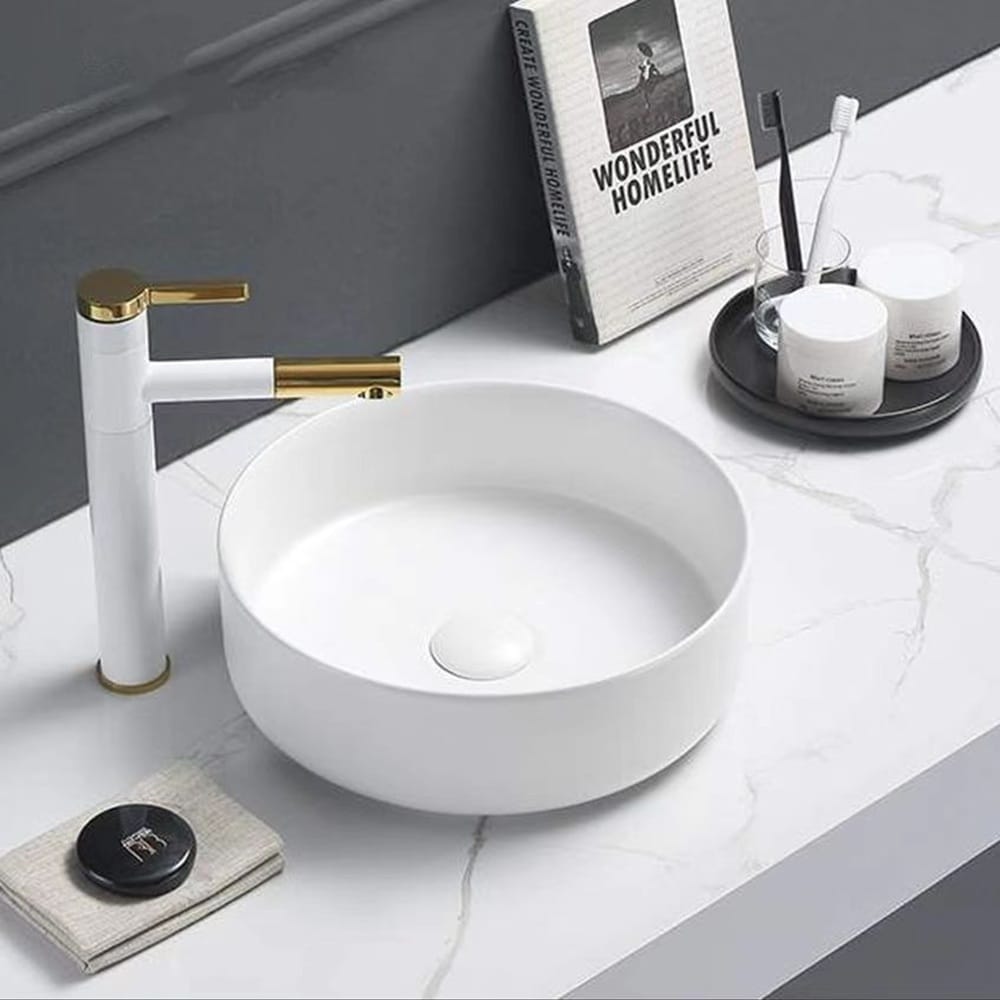 KDK Basins PA3535MW Above Counter Basin 346*346*114mm Matt White