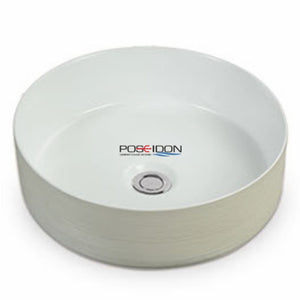 KDK Basins PA3636W Above Counter Gloss White Basin 346*346*114mm Silky creamy outside