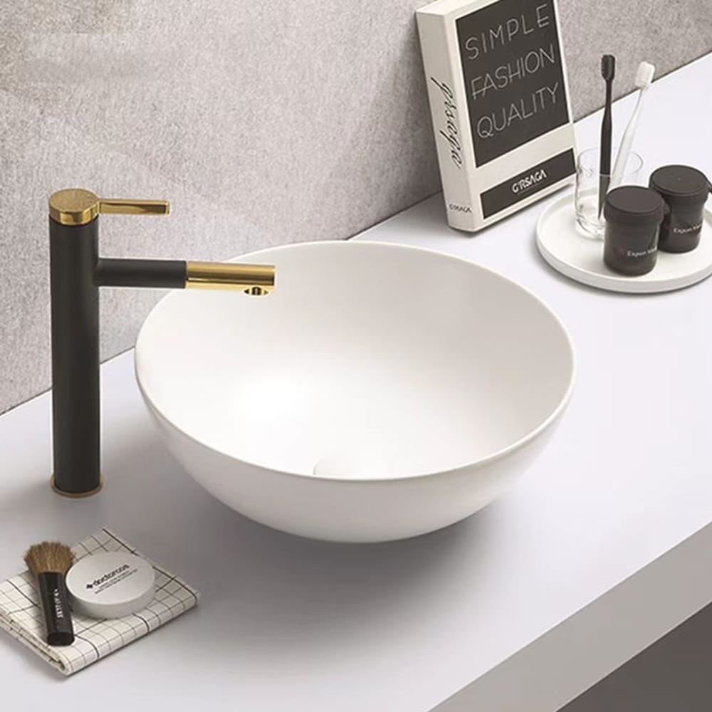 KDK Basins PA4040MW Above Counter Basin 405*405*145mm Matt White