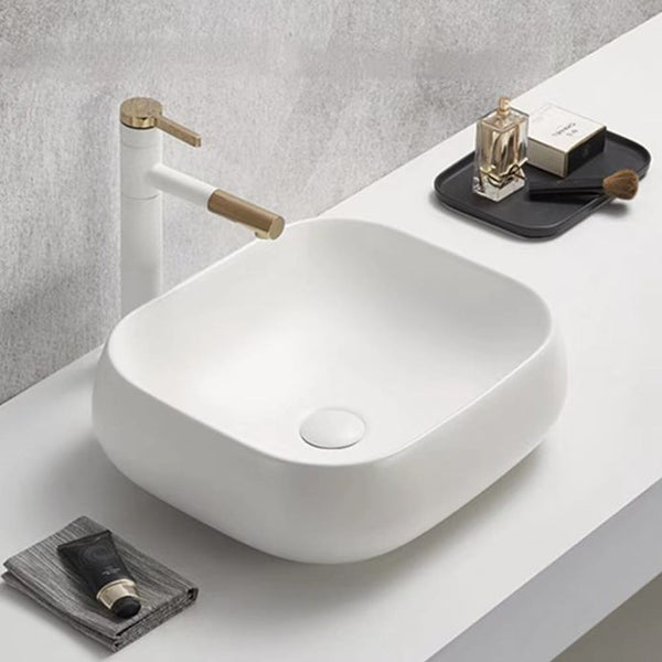 KDK Basins PA4540MW Above Counter Basin 450*400*145mm Matt White