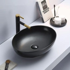 KDK Basins PA5239MB Above Counter Basin 520*395*130mm Matt Black