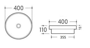 KDK Basins PI4040 Insert Basin 400*400*110mm