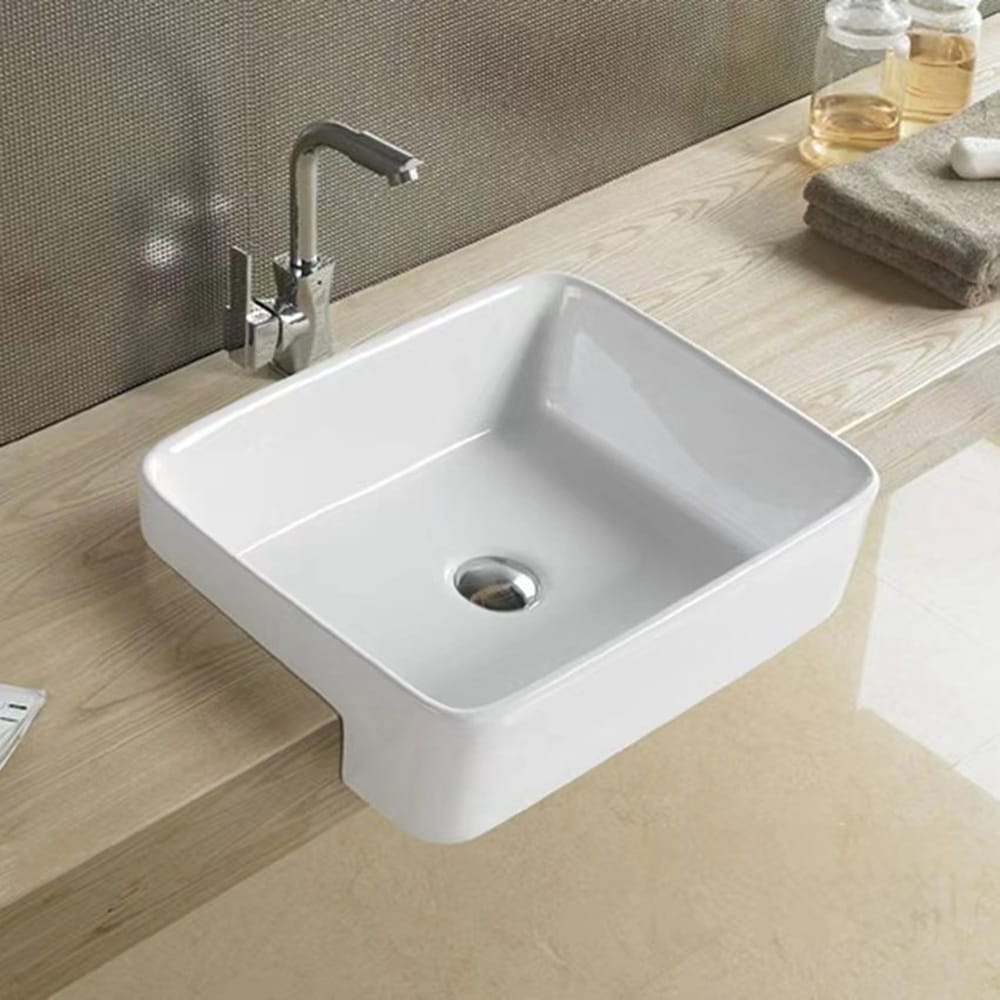 KDK Basins PSR4837NTH Semi-Reccessed Basin 480*370*130mm no tap hole