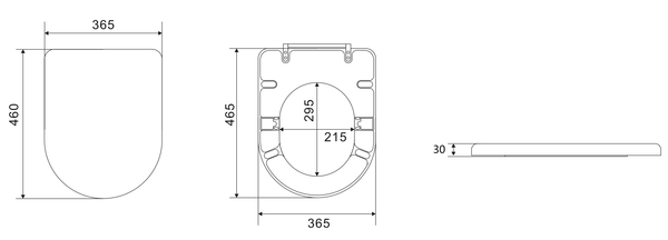 KDK Bathroom Accessories SC130-B Seat Cover