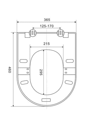 KDK Bathroom Accessories SC130N-G Seat Cover