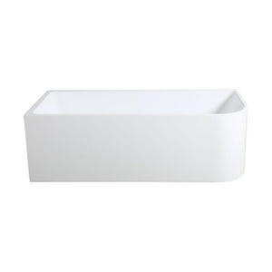 KDK Bathtubs Corner MWBT-6L-1700-580 Left Corner BTW Bathtub  Matte White Non Overflow 1700*730*580mm