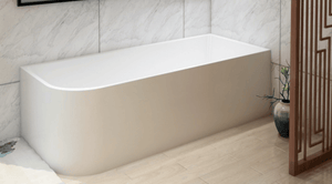 KDK Bathtubs Corner MWBT-6R-1500-580 Right Corner BTW Bathtub Matte White  NON OVERFLOW 1500*730*580mm