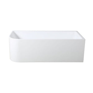 KDK Bathtubs Corner MWBT-6R-1500-580 Right Corner BTW Bathtub Matte White  NON OVERFLOW 1500*730*580mm