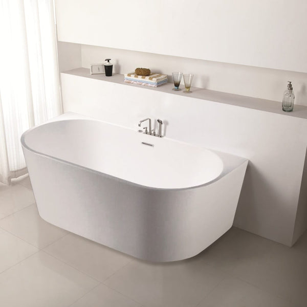 KDK Bathtubs ELBT1690-OF Elivia BTW Bathtub WITH Overflow 1690*790*600mm