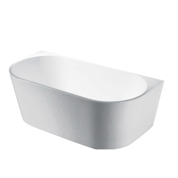 KDK Bathtubs ELBT1700MW Elivia BTW Bathtub Matte White Non Overflow 1700*795*580mm