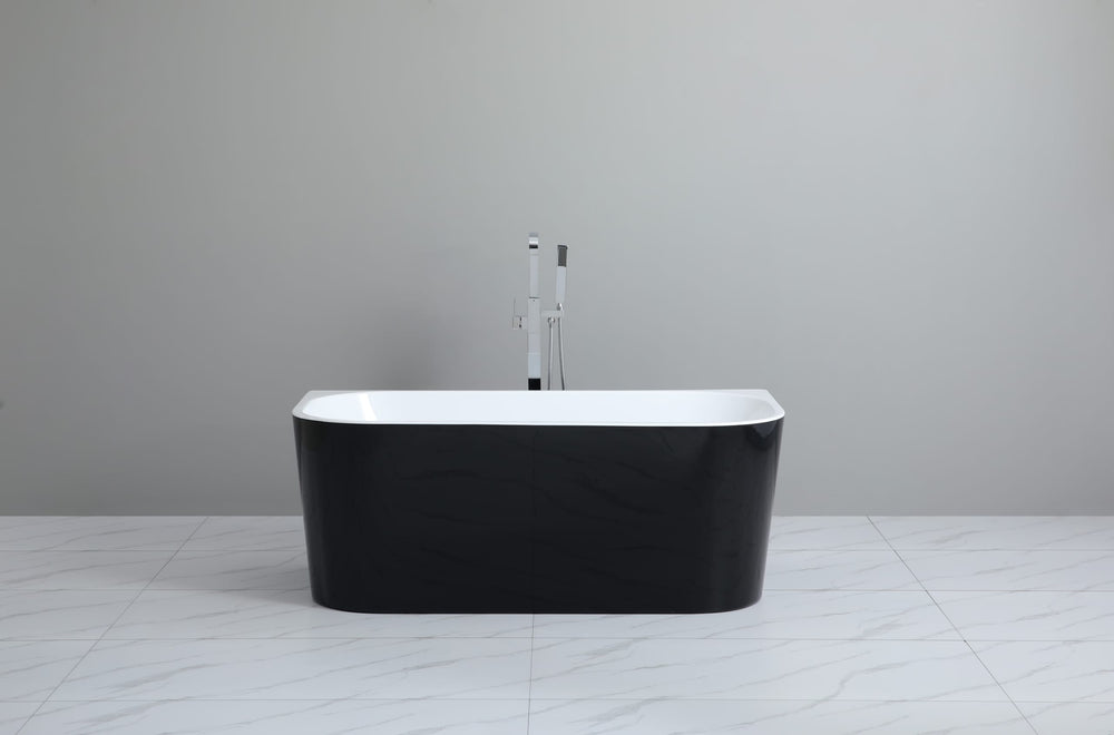 Elivia MBBT-10-1700 BTW Bathtub+C2:C11 Matte Black and Matte White 1700*795*580mm
