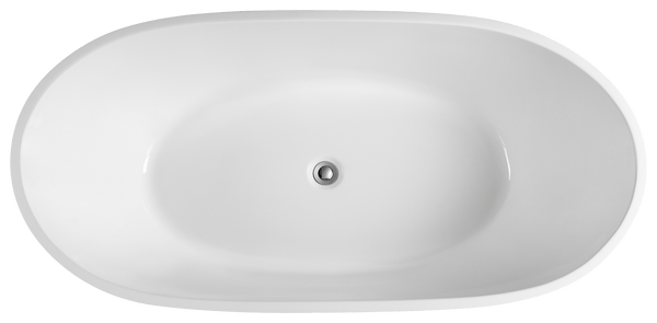 KDK Bathtubs Olivia OVBT1000NF Free Standing Bathtub Non Overflow 1000*700*550mm
