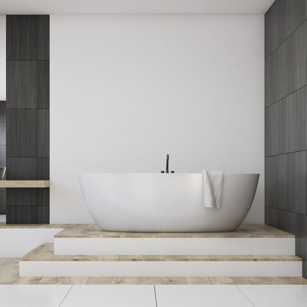 KDK Bathtubs Olivia OVBT1400 -OF Free Standing Bathtub with Overflow 1395*750*570mm