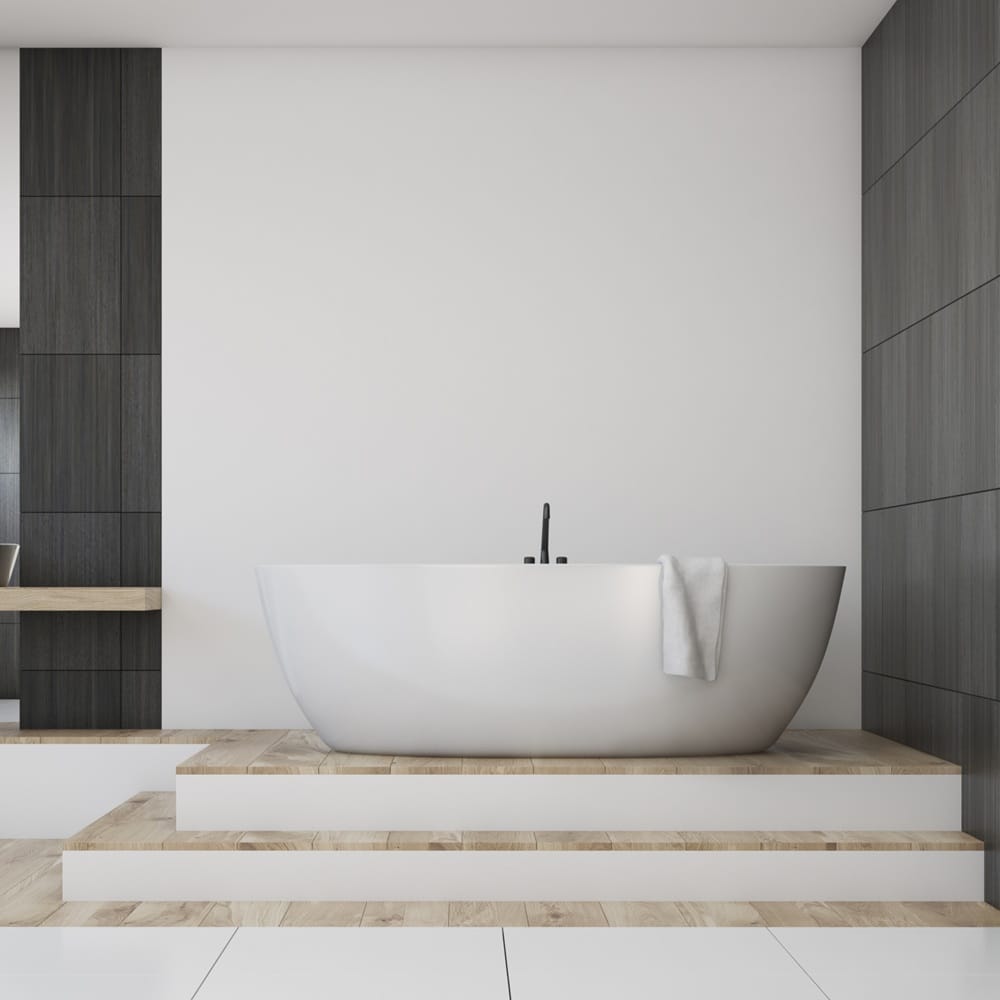 KDK Bathtubs Olivia OVBT1700NF Free Standing Bathtub Non Overflow 1690*805*550mm