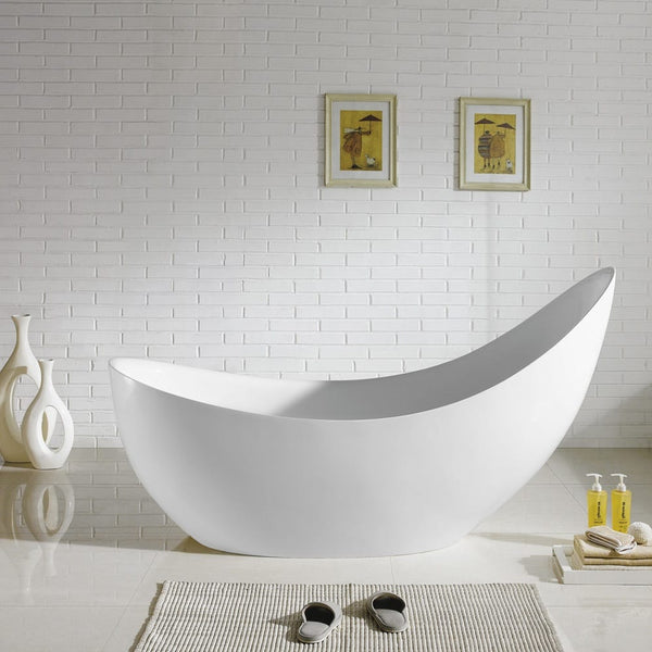 KDK Bathtubs Posh PBT1680NF Free Standing Bathtub Non Overflow 1685*770*1000mm