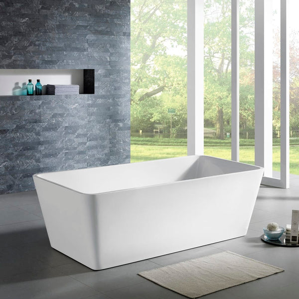 KDK Bathtubs Qubist QBT1400 Free Standing Bathtub Non Overflow 1400*710*590mm