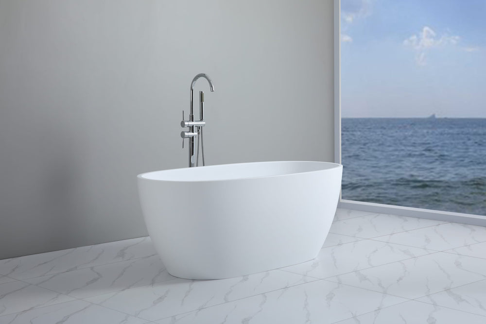 Stella MWBT-5-1700 Free Standing Bathtub Matte White Non Overflow 1700*810*590mm