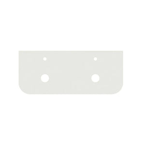 KDK Vanity Top Alba White Silica-Free Quartz Curved Vanity Top 1200x505x20mm