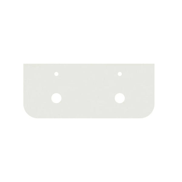 KDK Vanity Top Alba White Silica-Free Quartz Curved Vanity Top 1200x505x20mm