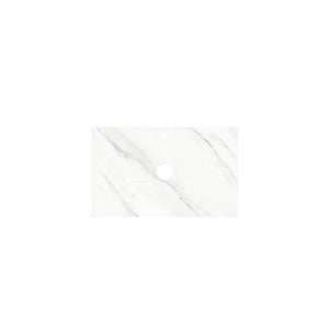 KDK Vanity Top Greek White Silica-Free Quartz Vanity Top 600x460x20mm