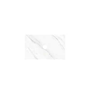 KDK Vanity Top Greek White Silica-Free Quartz Vanity Top 600x460x20mm