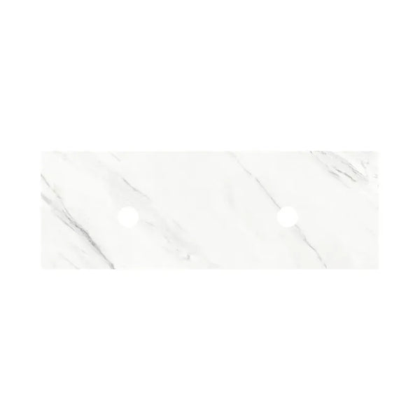 KDK Vanity Top Greek White Silica-Free Quartz Vanity Top 1200x460x20mm