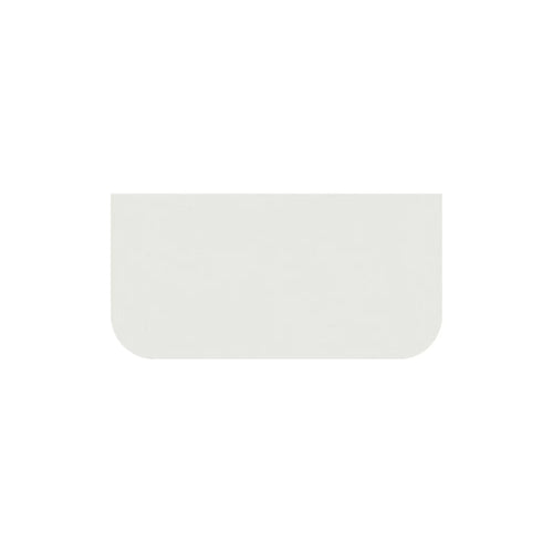 KDK Vanity Top Alba White Silica-Free Quartz Curved Vanity Top 600x505x20mm