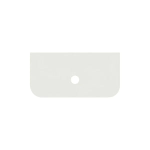 KDK Vanity Top Alba White Silica-Free Quartz Curved Vanity Top 600x505x20mm