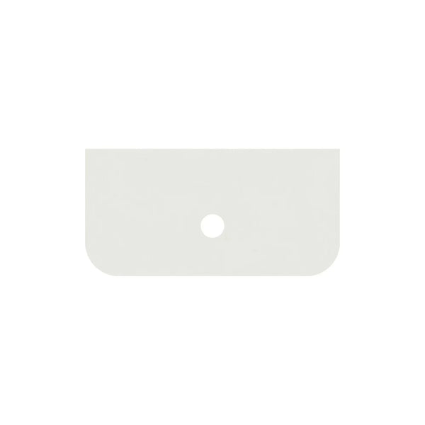 KDK Vanity Top Alba White Silica-Free Quartz Curved Vanity Top 600x505x20mm