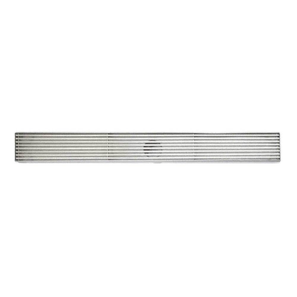 LGFD CHROME LINEAR SHOWER GRATE FLOOR WASTE 600/800/900/1000/1200MM
