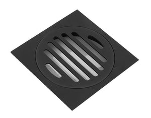KDK Showers PSF01-B BLACK SHOWER GRATE FLOOR WASTE DRAIN 110*110MM
